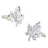 Green Silver Clover Red Maple Leaf Cufflink Cuff Link 1 Pair