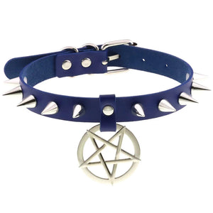 Harajuku Punk Rock Gothic Spike Collar Choker Necklace