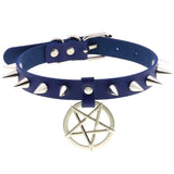 Harajuku Punk Rock Gothic Spike Collar Choker Necklace