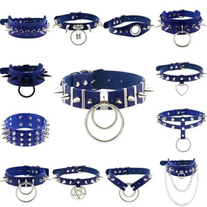 Harajuku Punk Rock Gothic Spike Collar Choker Necklace