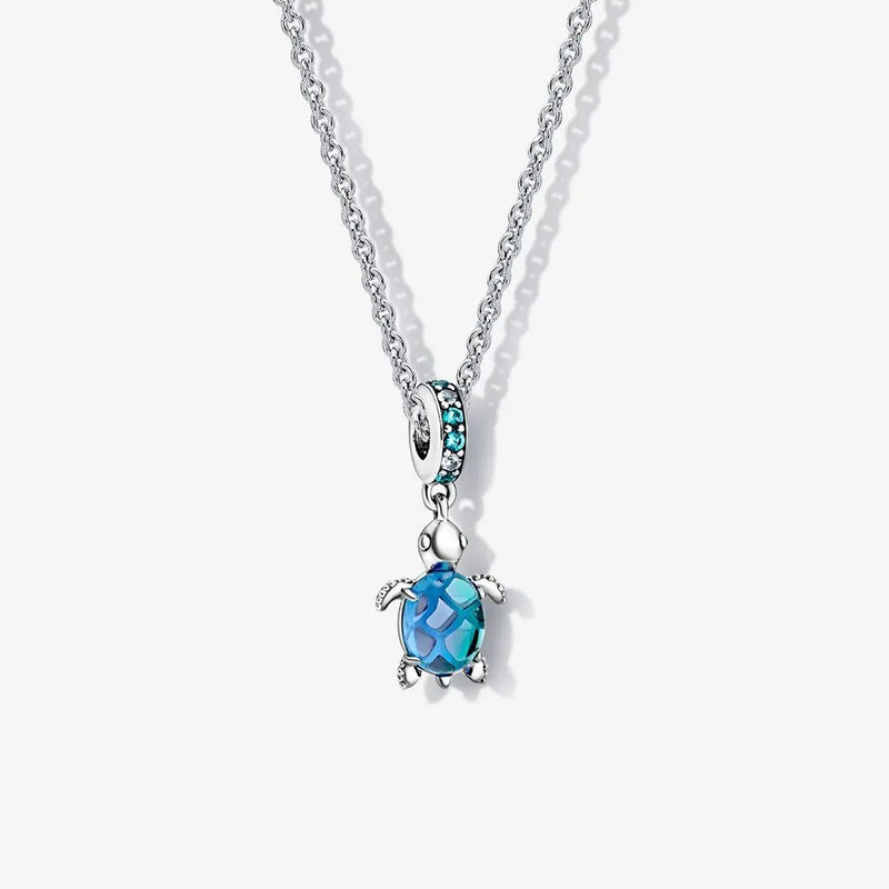 Turtle Necklace Set DIY Logo Charm Necklaces Ladies Christmas Jewelry Gift