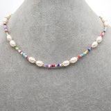 Bohemia Choker Multi-Color Beads Pearl Neck