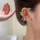 Bohemian Crystal Rhinestone Ear Cuff Earrings Wrap Clip