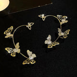 Bohemian Crystal Rhinestone Ear Cuff Earrings Wrap Clip