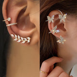 Crystal Rhinestone Ear Cuff Earrings for Women