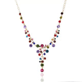 Boho Ethnic Crystal Flower Choker Necklace Women Vintage Statement Jewelry