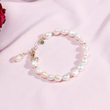 925 Silver Bracelet with Natural Freshwater Pearl Gemstone