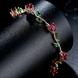 925 Silver Zircon Bracelet for Women Wedding Party