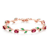 925 Silver Zircon Bracelet for Women Wedding Party