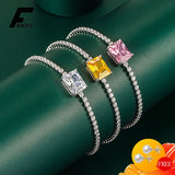 925 Silver Zircon Gemstone Bracelet for Women