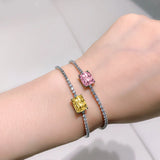 925 Silver Zircon Gemstone Bracelet for Women