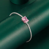 925 Silver Zircon Gemstone Bracelet for Women