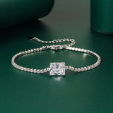 925 Silver Zircon Gemstone Bracelet for Women