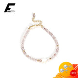 925 Silver Crystal Gemstone Bracelet Women Wedding Birthday Party