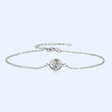 925 Silver Zircon Gemstone Bracelet Wedding Engagement Party Gift