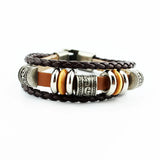 Multilayer Braided Rope Bracelet Stainless Steel for Men