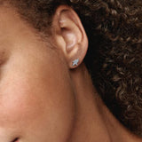 Asymmetric Stars Stud Earrings Birthday Jewelry Sparkling Accessories