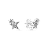 Asymmetric Stars Stud Earrings Birthday Jewelry Sparkling Accessories