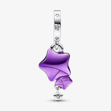 Double Stars Hanging Charm For Women's Bracelet DIY Jewelry