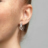 Eternity Knot Infinity Hoops For Women's Christmas Jewelry