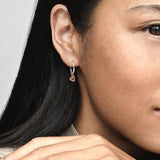 Heart Hoop Earrings Women's Christmas Jewelry Gift