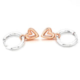 Heart Hoop Earrings Women's Christmas Jewelry Gift