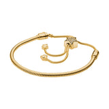 Golden Pav? Star Slider Snake Chain Bracelet Womens DIY Accessories For Ladies