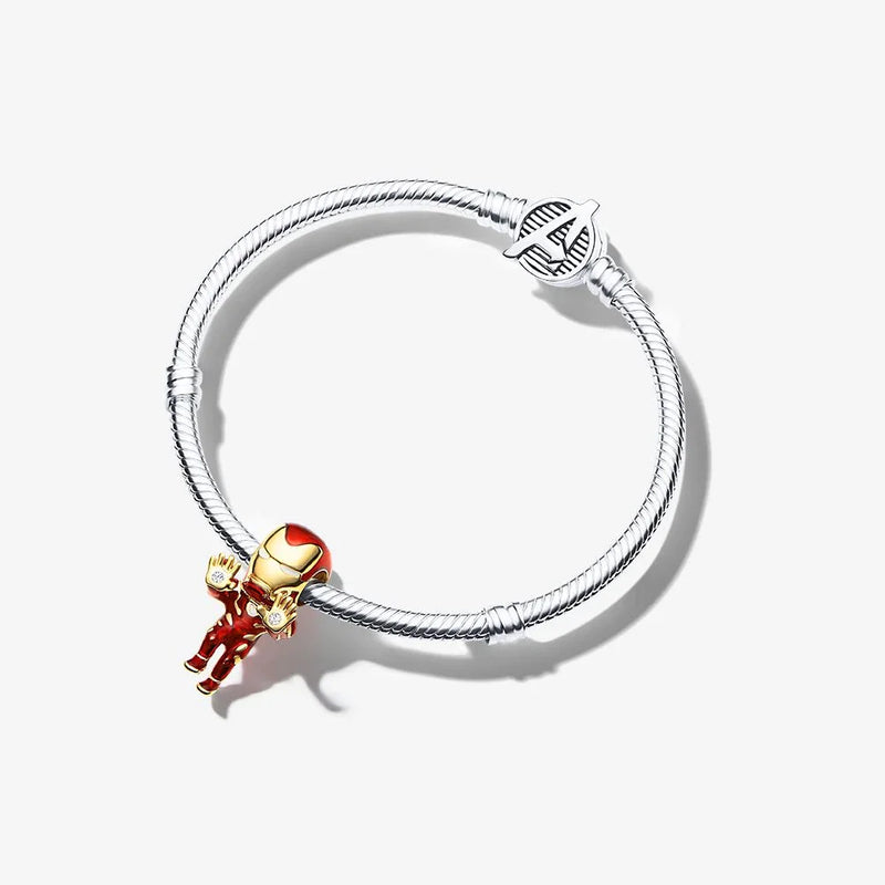 Iron Man Charm Bracelet Set DIY Accessories Ladies Christmas Gift
