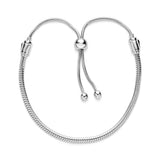 Logo Bead Slider Snake Chain Bracelet DIY Accessories Christmas Gift