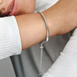Logo Bead Slider Snake Chain Bracelet DIY Accessories Christmas Gift