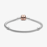 Rose Barrel Clasp Snake Chain Bracelet DIY Accessories Christmas Gift