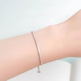 Sparkling Slider Tennis Bracelet For Ladies