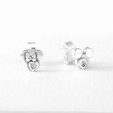 Mouse Silhouette Stud Earrings Women's Birthday Jewelry Gift
