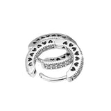 Heart Hoop Earrings For Women's Christmas Jewelry Gift