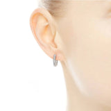 Heart Hoop Earrings For Women's Christmas Jewelry Gift