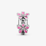 Pink Daisy Flower Clip Charm For Women's Bracelet DIY Accessories