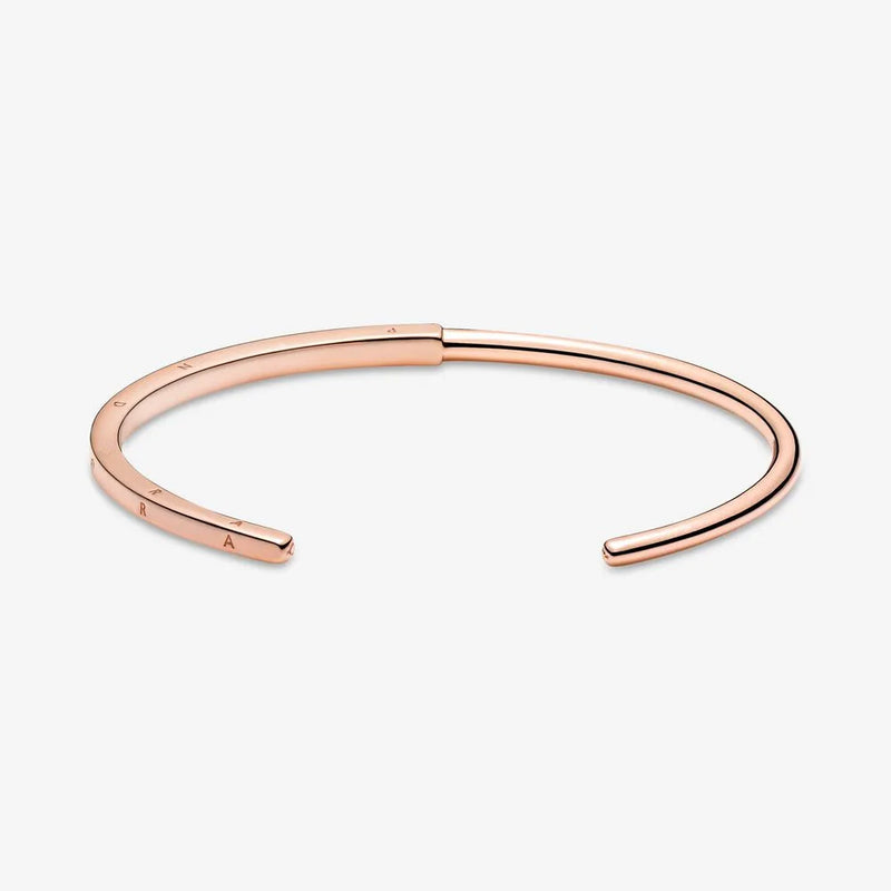 Rose Signature I-D Polished Open Bangle DIY Ladies Accessories Christmas Gift
