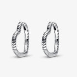 Snake Bone Chain Heart Earrings Women's Christmas Jewelry Gift