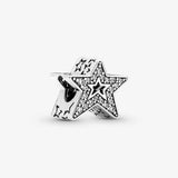 Sparkling Asymmetric Star Charm For Women's Bracelet DIY Accessories
