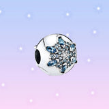 Snowflake Clip Charm for Women's Bracelet DIY Christmas Jewelry