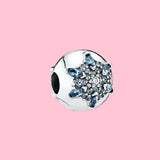Snowflake Clip Charm for Women's Bracelet DIY Christmas Jewelry