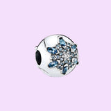 Snowflake Clip Charm for Women's Bracelet DIY Christmas Jewelry