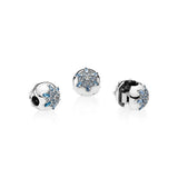 Snowflake Clip Charm for Women's Bracelet DIY Christmas Jewelry