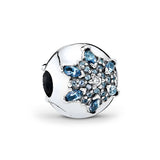 Snowflake Clip Charm for Women's Bracelet DIY Christmas Jewelry