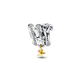 Star Spiral Track Clip Charm for Women's Bracelet DIY Accessories