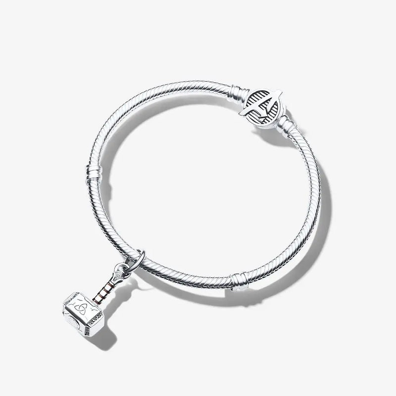 Thor's Hammer Dangle Charm Bracelet Set for Women