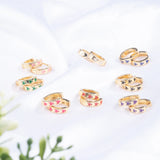 Enamel Huggie Hoop Earrings Plated Small Skull Jewelry