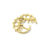 Brass Single Hole Devil's Eye Earring Pendant DIY Material