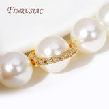 18K Plated Brass Zircon Circle Bead Frames DIY Jewelry Making Supplies