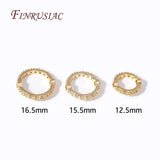 18K Plated Brass Zircon Circle Bead Frames DIY Jewelry Making Supplies